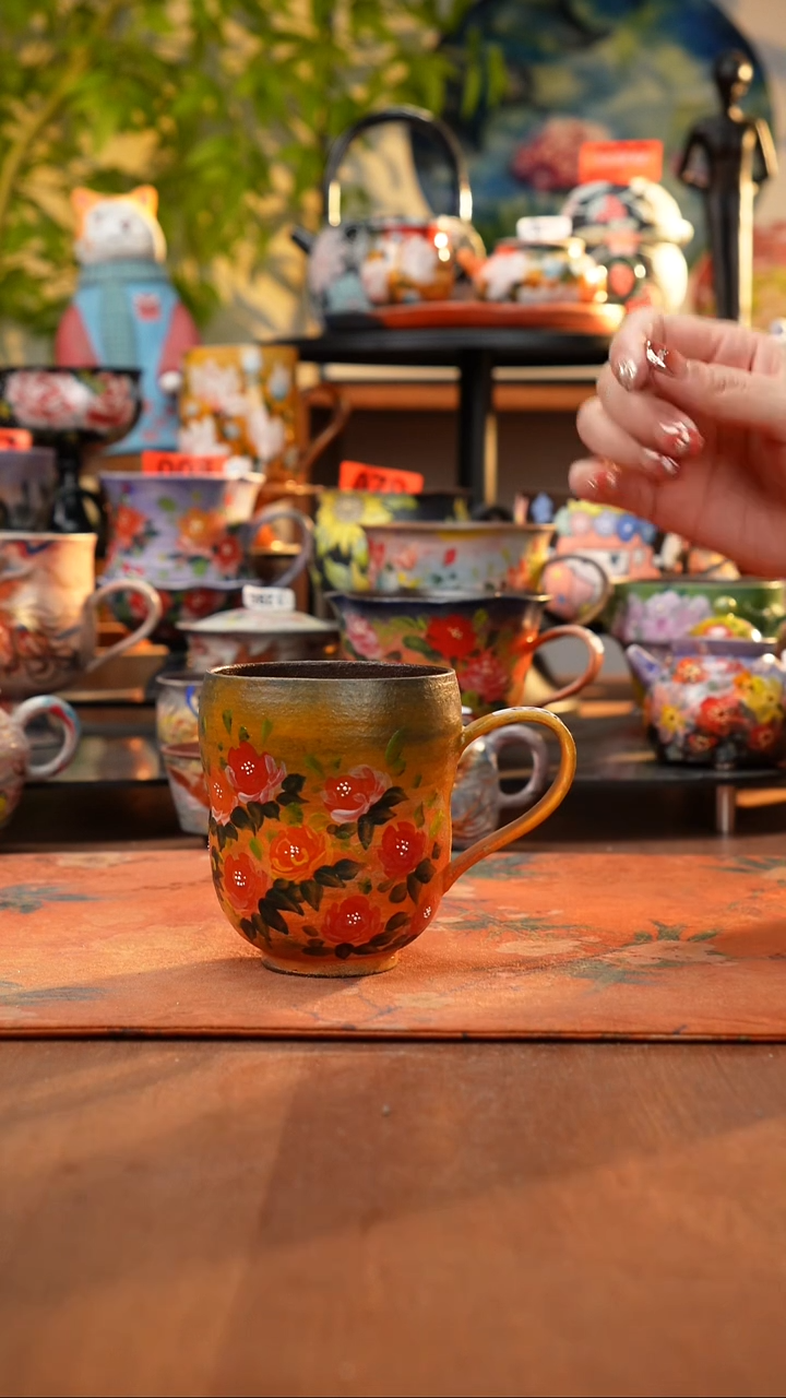 瓷片景德镇手工手绘223