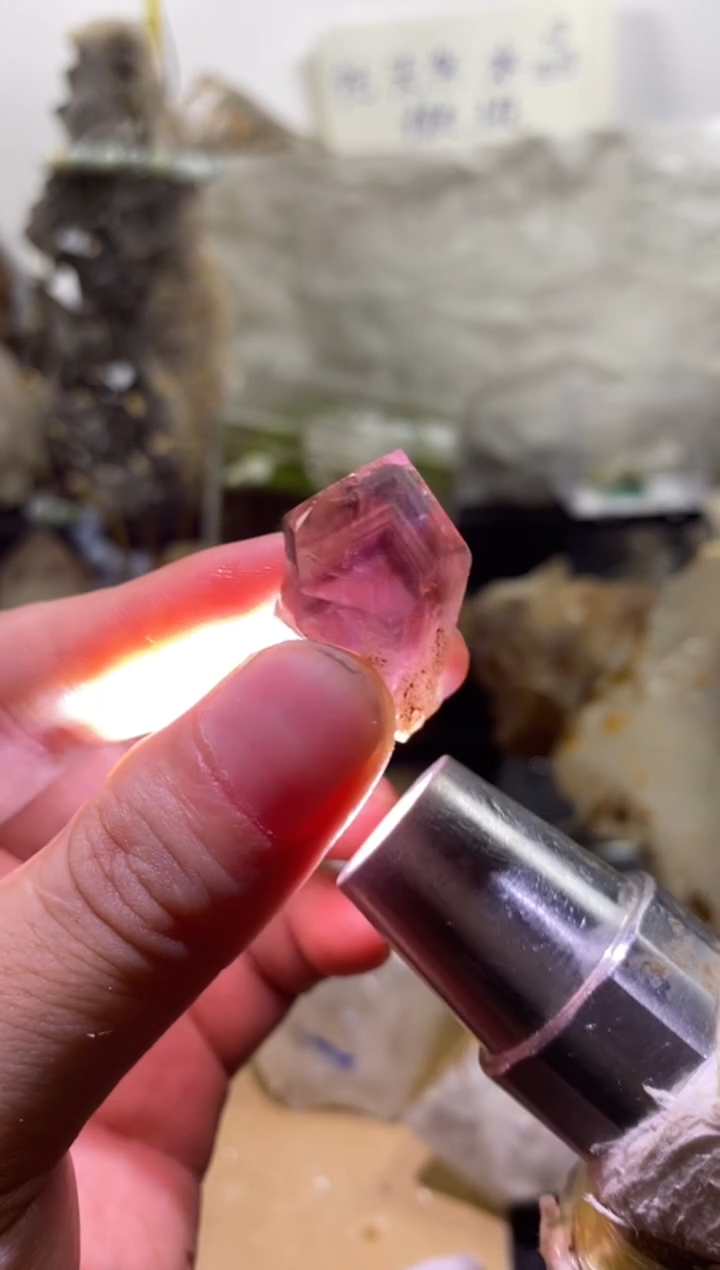 水晶珠宝半成品未镶嵌102号赞比亚千层紫隐山