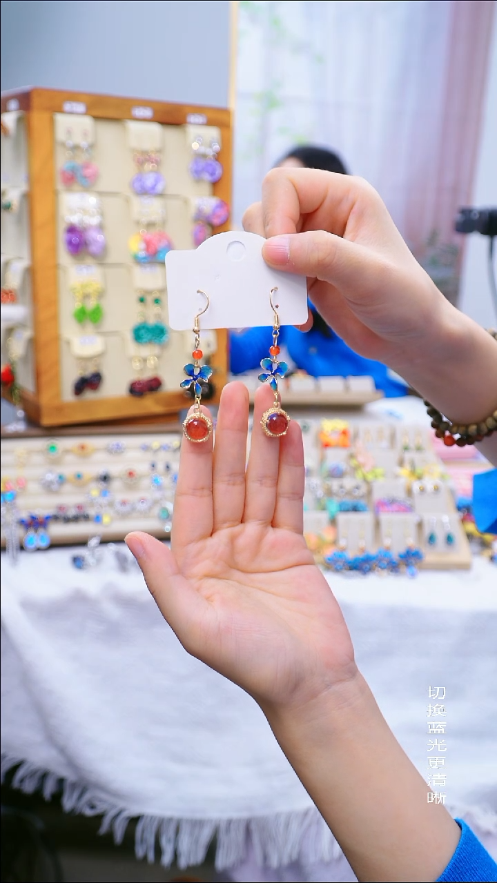 铜合金925银树脂仅一件孤品标本耳饰（不退不换 跑单小黑屋）