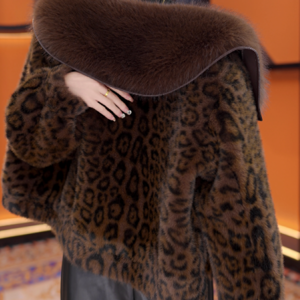 杭州高定正品2025貂绒冬新款时尚百搭时尚保暖外套-XLD5072-1