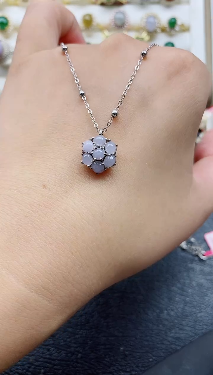 银S925镶嵌戒指翡翠1