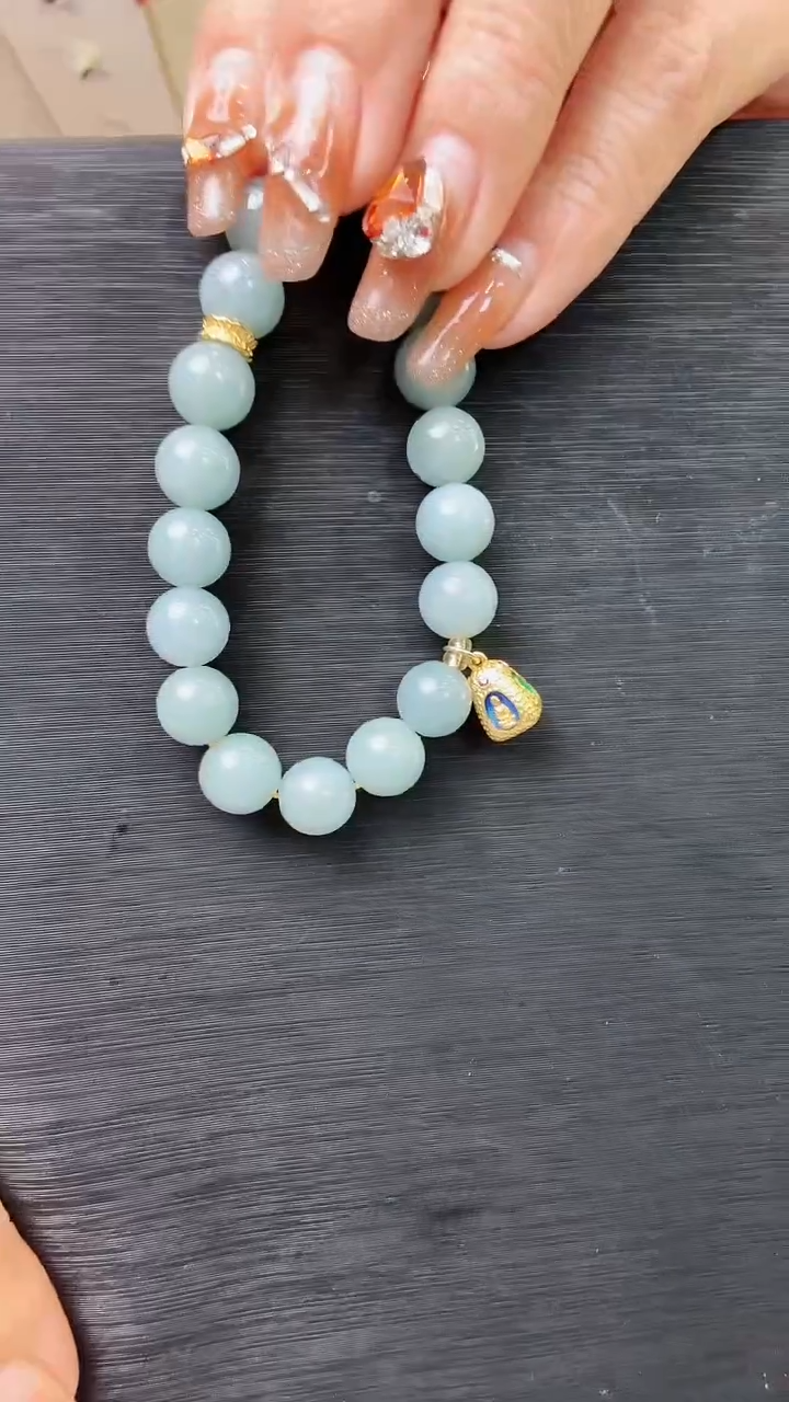 【闪购商品】翡翠手串银S925镶嵌手串