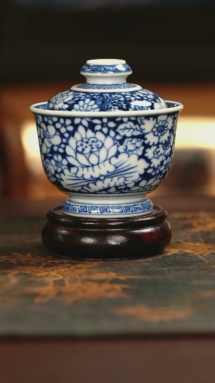 【闪购商品】元黛工坊万花盖碗