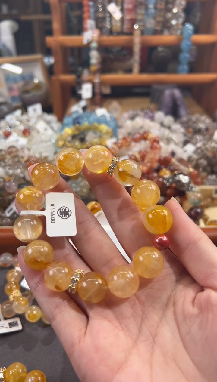 【闪购商品】水晶手链合金定制款 我想要两颗西柚