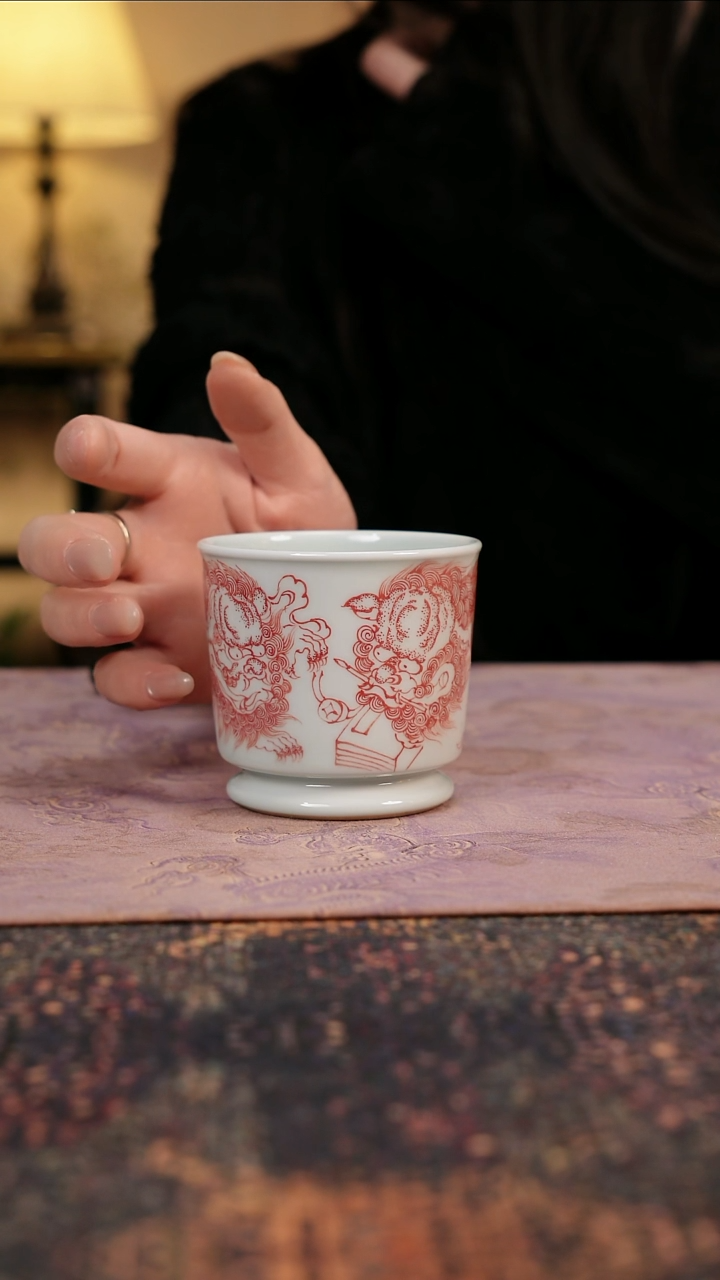 杯景德镇陶瓷杯碗柴烧多人