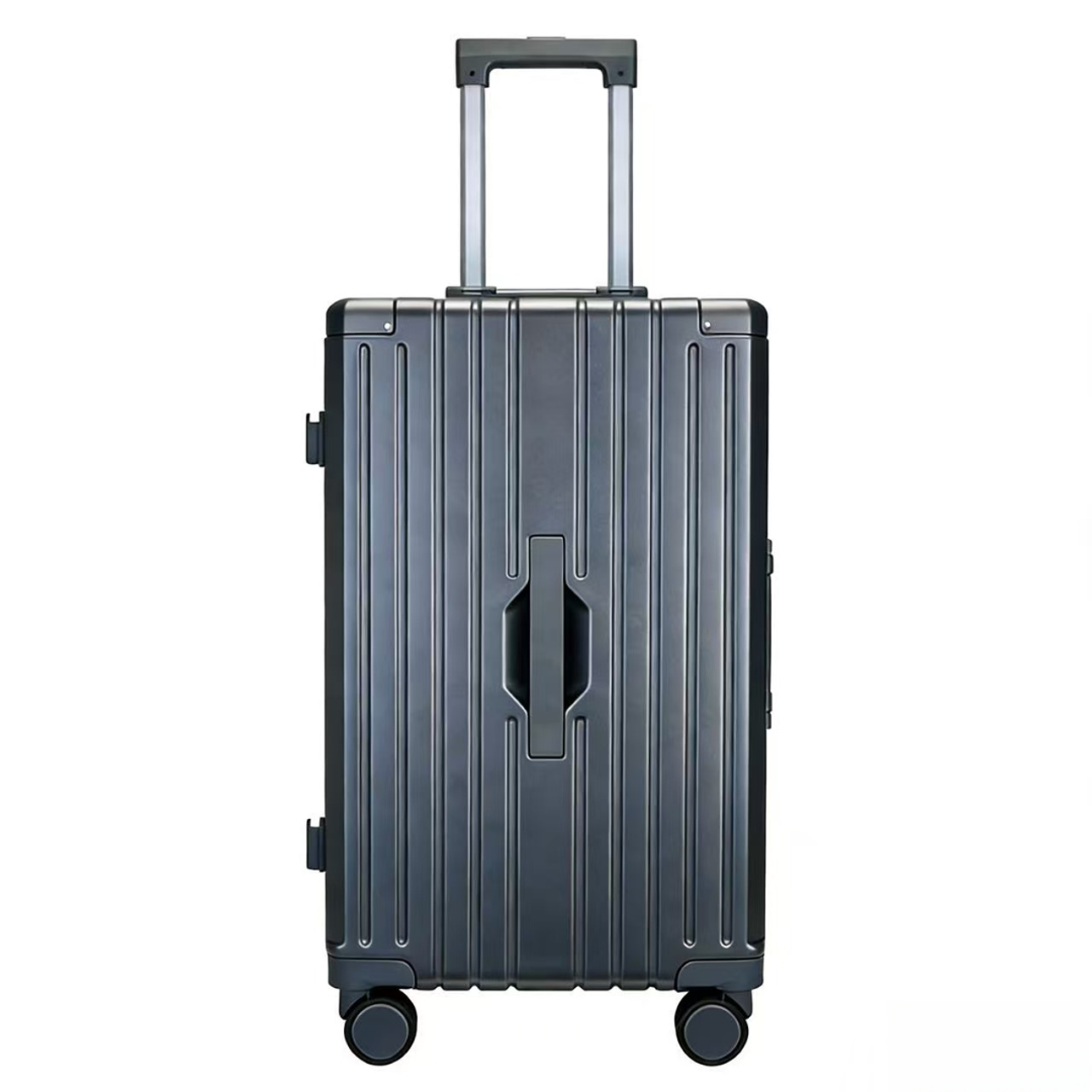 3117新款24寸深灰拉杆箱多功能行李箱登机箱拉杆大容量轻便旅行箱