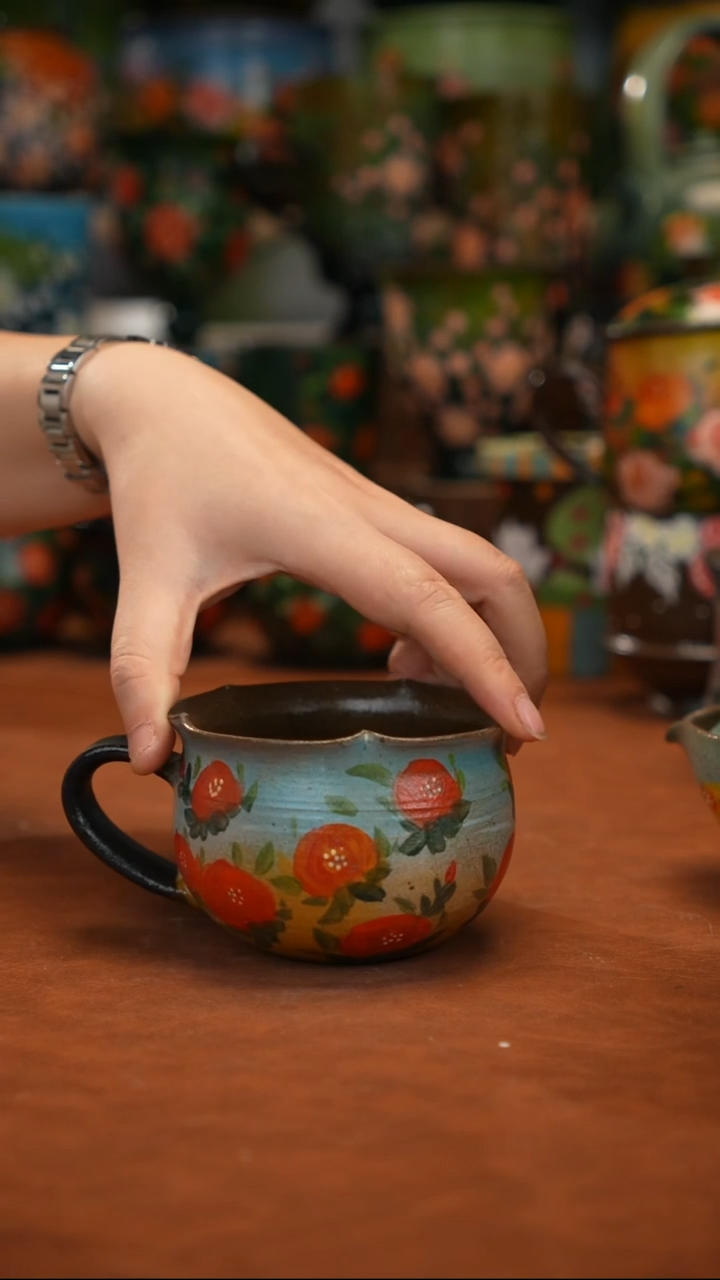 陶瓷油画手绘釉下彩