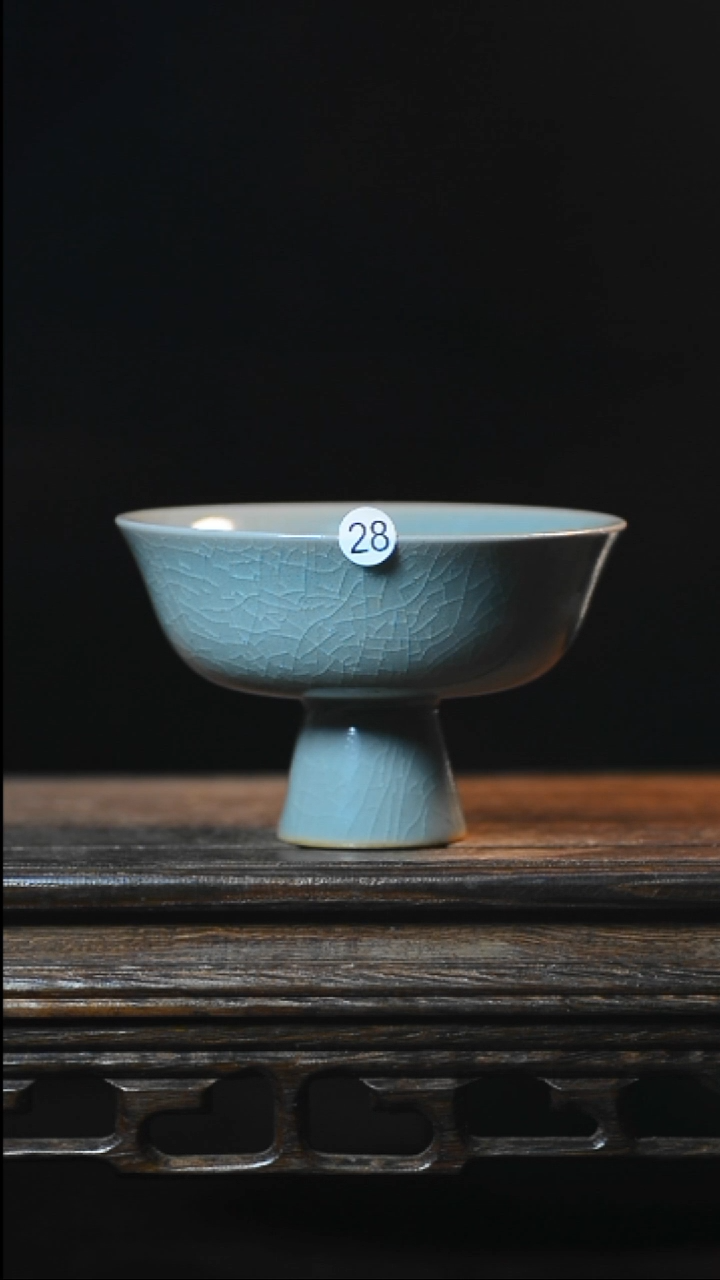 28号高足杯全品清凉寺汝瓷