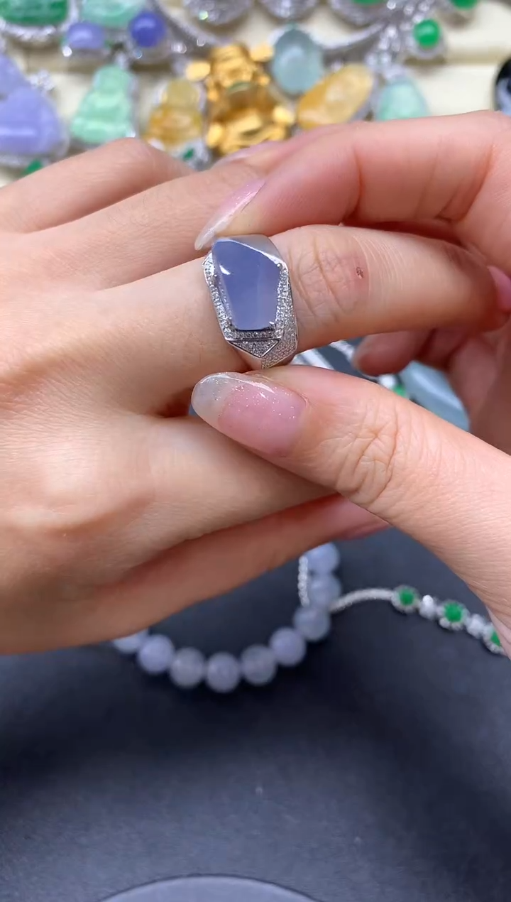 【闪购商品】翡翠戒指18K金镶嵌580-中国好珍宝