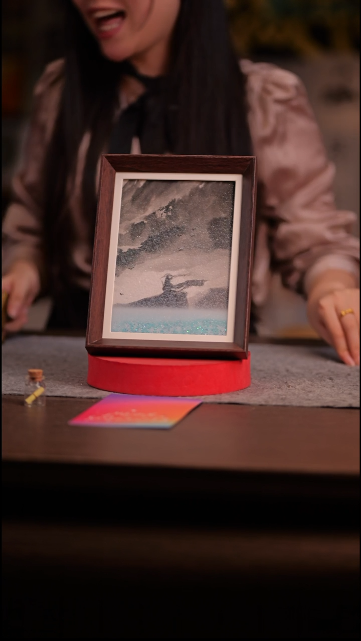 国画一**变118- -8寸 流沙 手写--