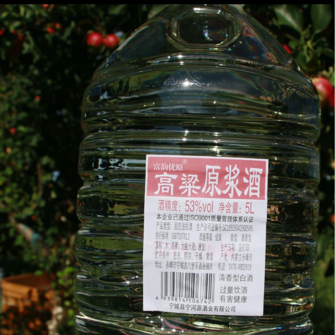 无品牌富韵优原王多菜推荐53度高粱原浆酒53度