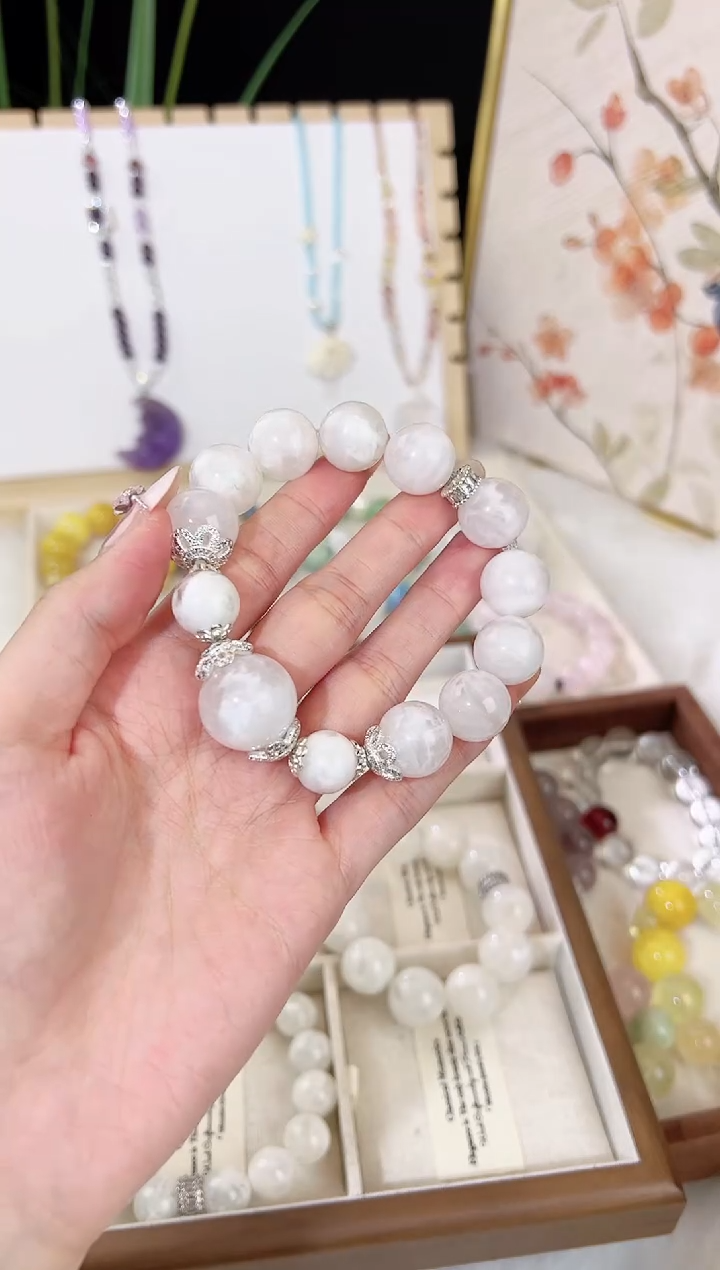 水晶手串未镶嵌拍3天然水晶 多样性发货发其一 颜色微差