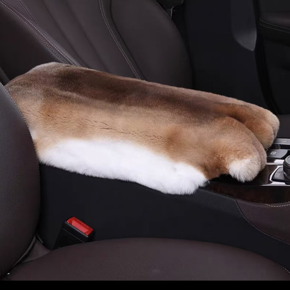 獭兔毛毛坐垫，扶手垫，椅子垫。透气慢回弹两用