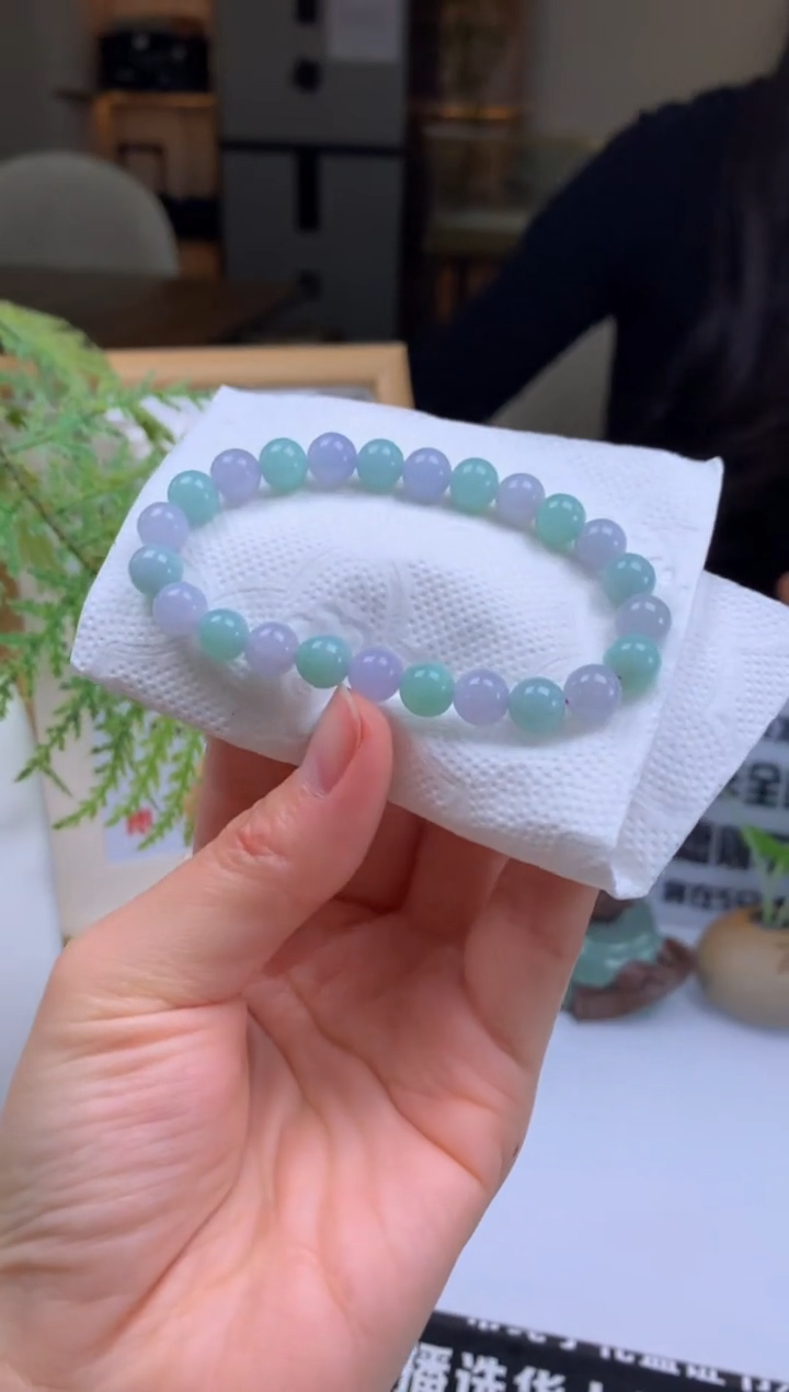 【闪购商品】定制翡翠未镶嵌珠串-91268