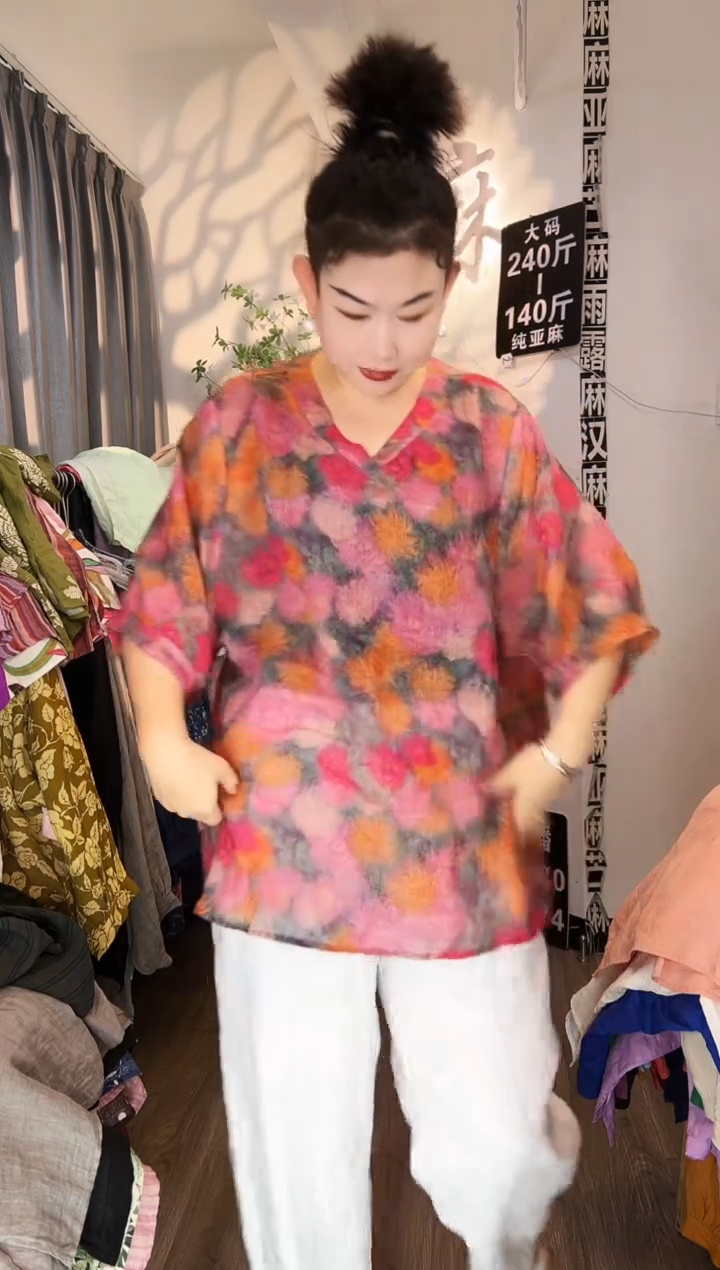 亚麻汉麻苎麻大码女装。