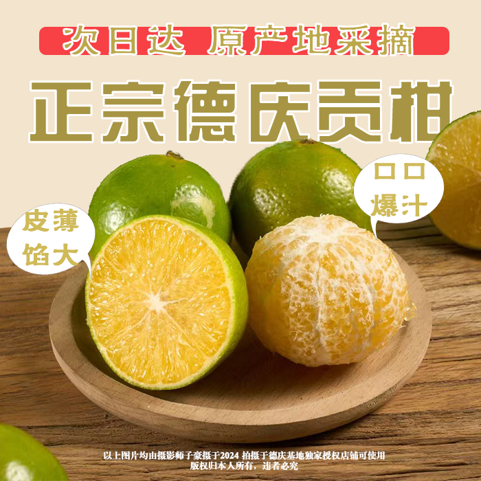 T【次日达】广东德庆正宗皇帝柑贡柑新鲜现摘皮薄肉厚多汁当季水果广东省