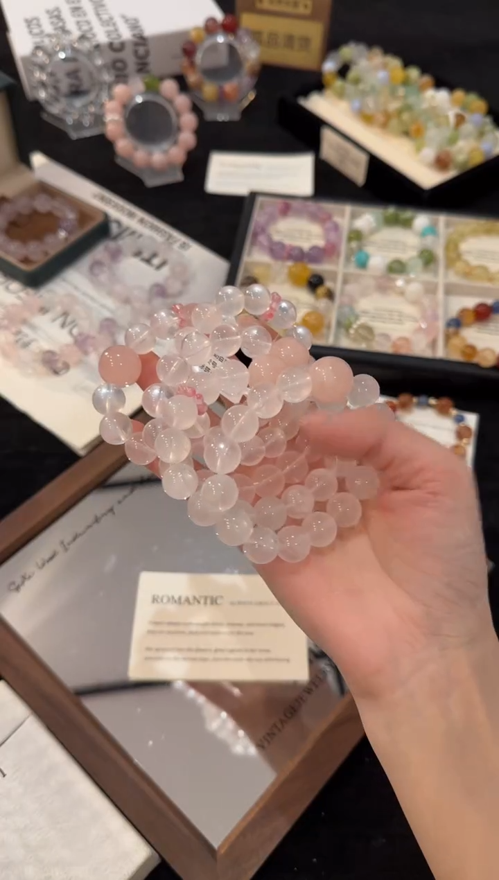 未镶嵌手链水晶奶白晶x3331