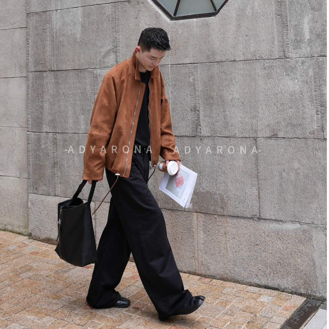【City系列·卡美洛】秋冬老钱风复古翻领外套男士休闲夹克短款