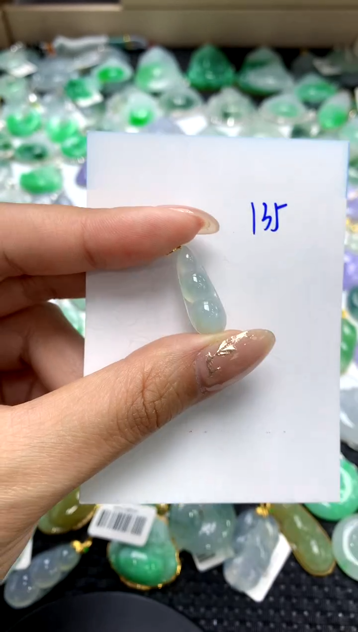 【闪购商品】翡翠颈饰18K金镶嵌1111111111