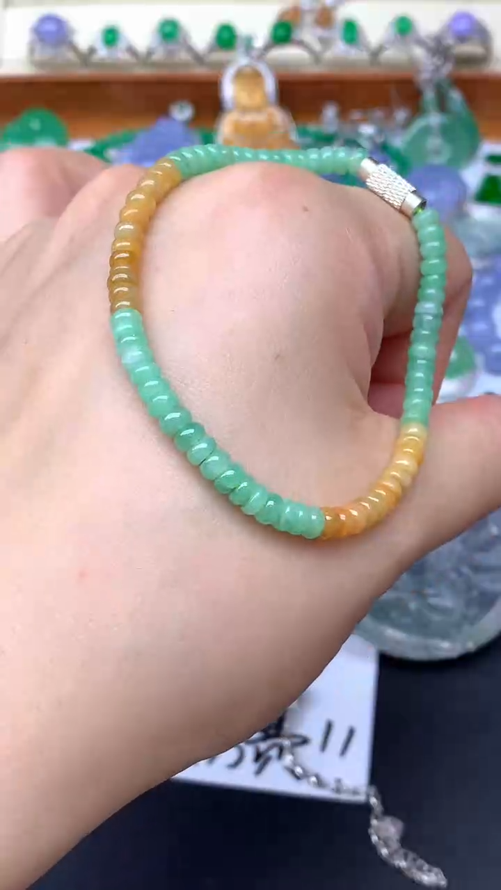 【闪购商品】翡翠手串未镶嵌55-天然翡翠
