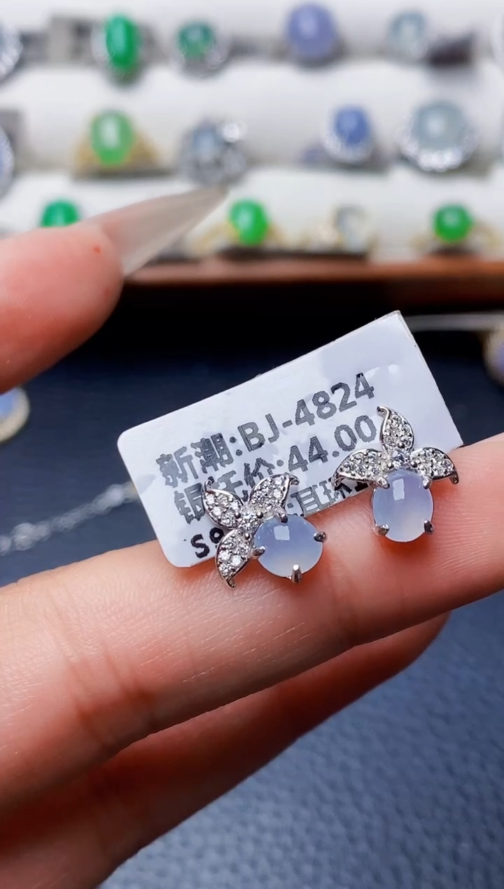 银S925镶嵌戒指翡翠1144