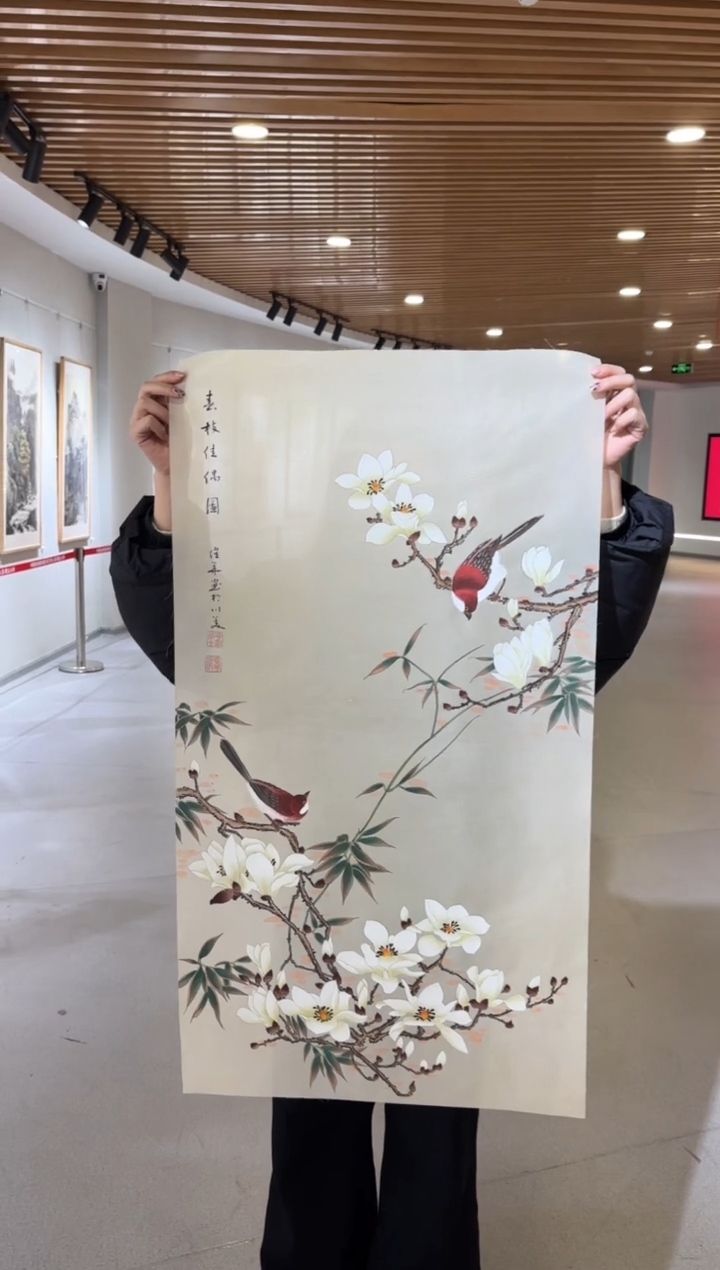 国画国画花鸟-张跃华央创美术馆精品定制备案作品