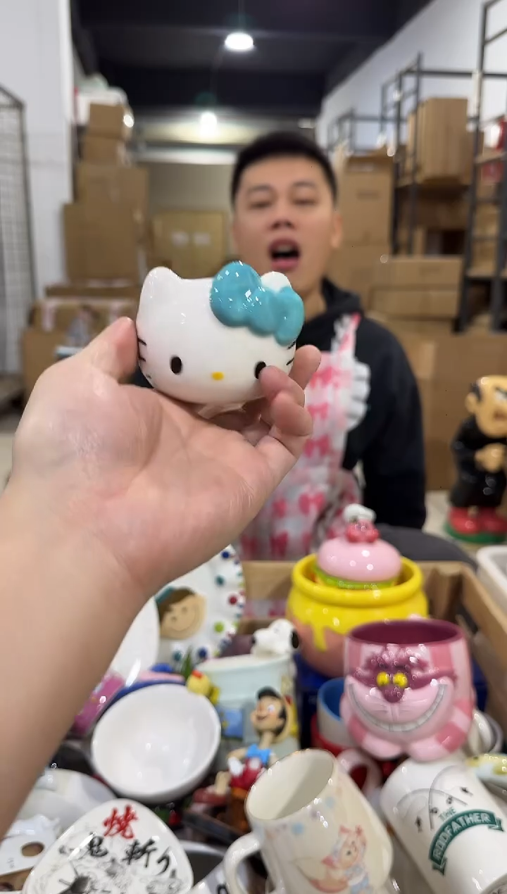 瓷片蓝色kt猫香薰