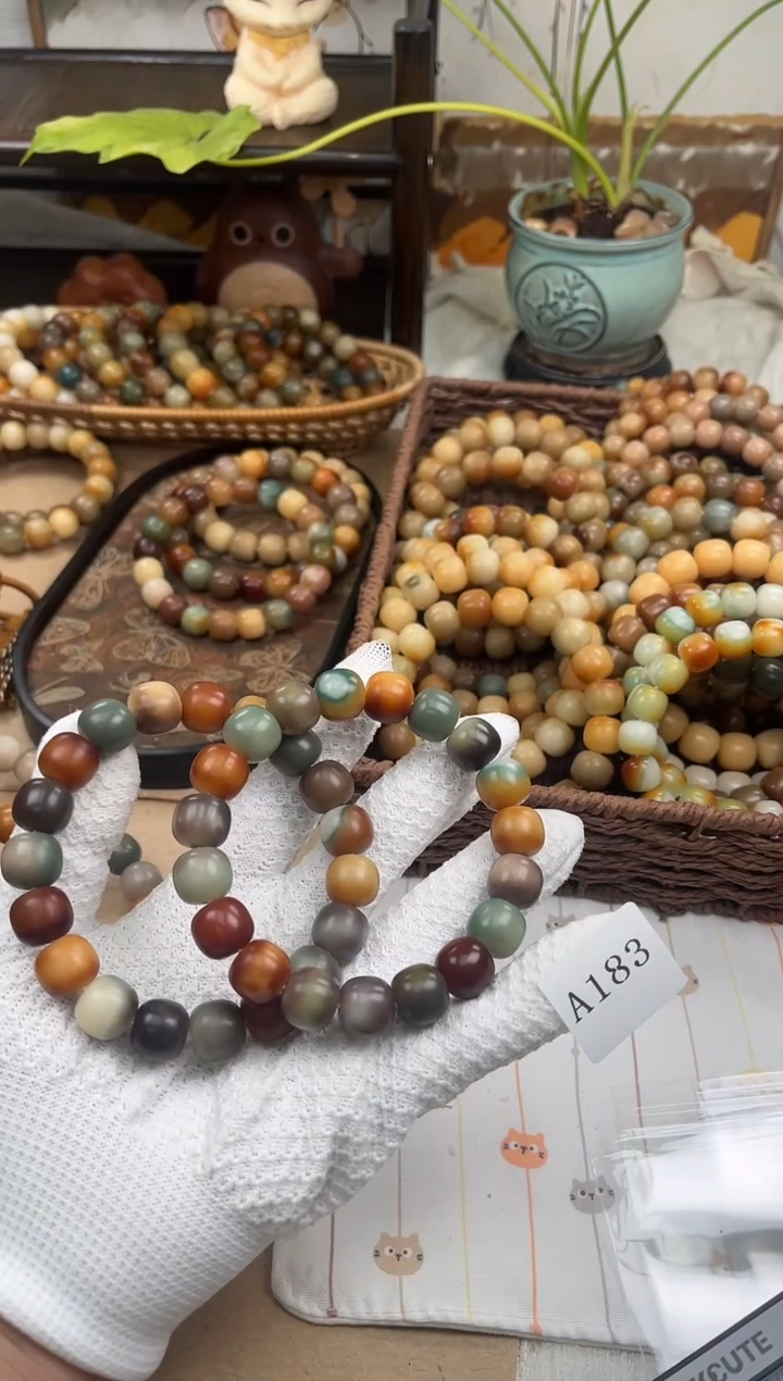 手串菩提根/象牙果a183卡14 干磨万圣家族孔一般