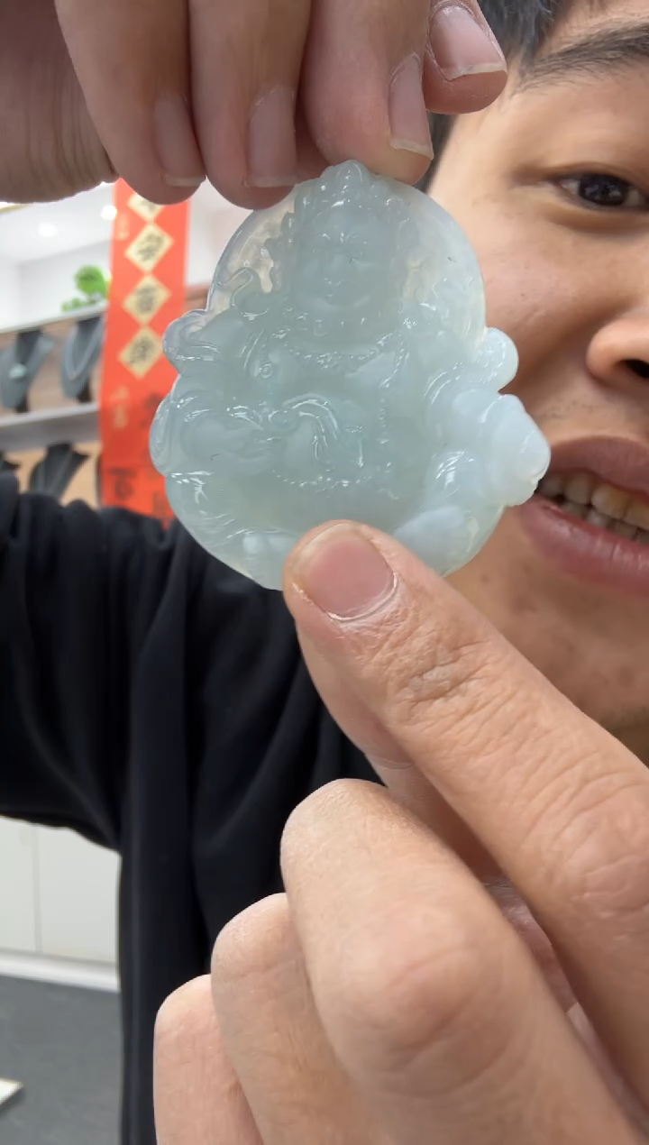 【闪购商品】翡翠颈饰未镶嵌天然翡翠A货孤品一件