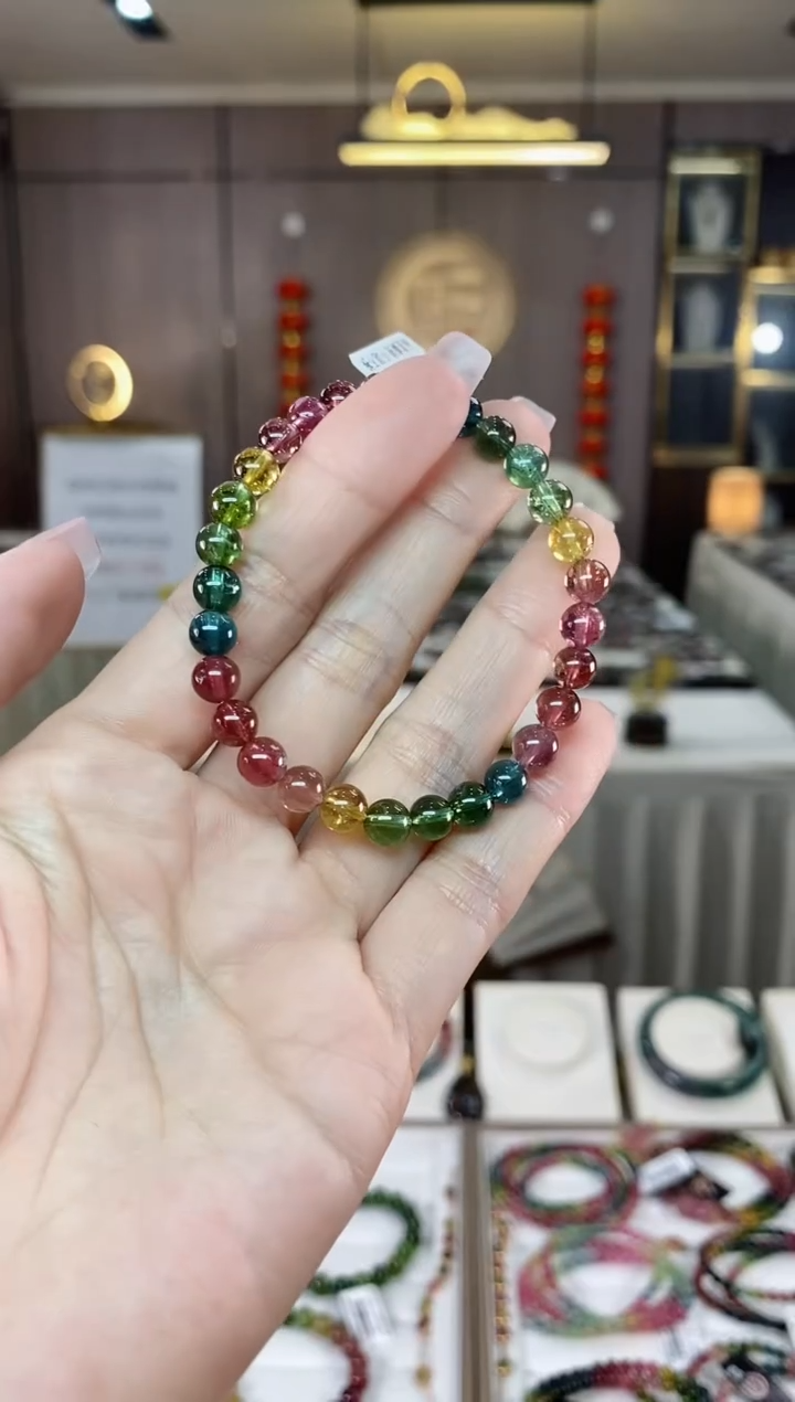 【闪购商品】碧玺单圈手串6mm+未镶嵌（多样性发一条）hon