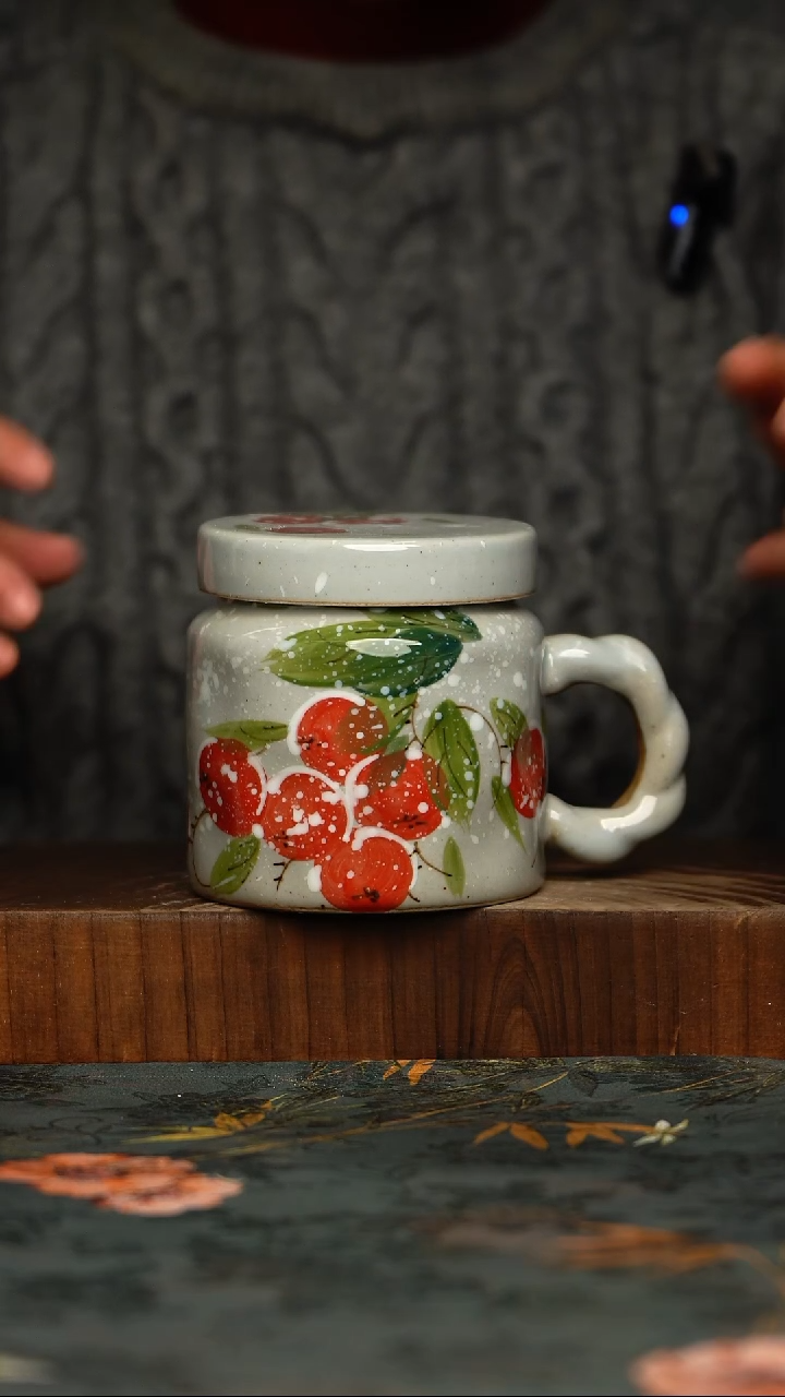 瓷片釉下彩手工手绘同款