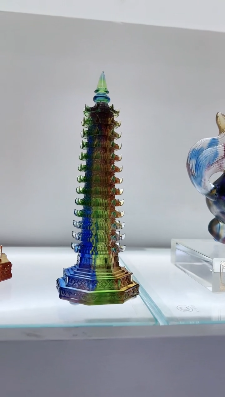 【闪购商品】茶宠古法琉璃17cm文昌塔