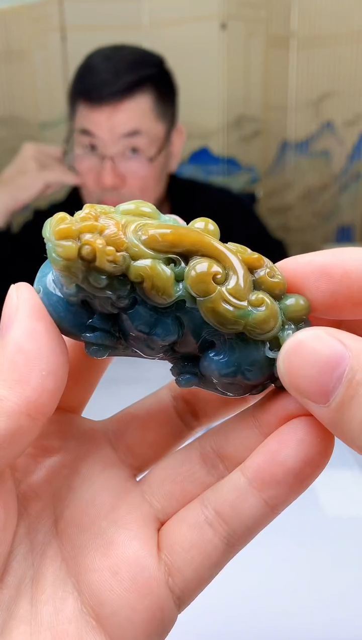 【闪购商品】定制翡翠未镶嵌5152ty-毛货挂件70