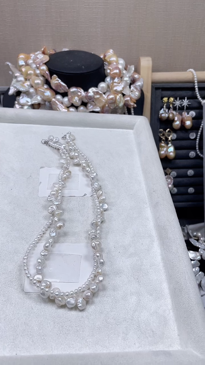 未镶嵌项链淡水珍珠【纯恬饰品】