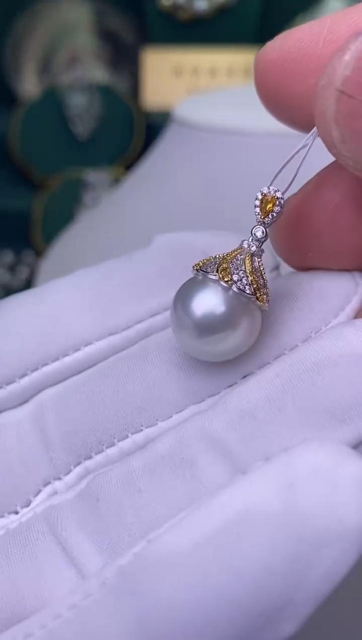 【闪购商品】海水珍珠颈饰银S925镶嵌1