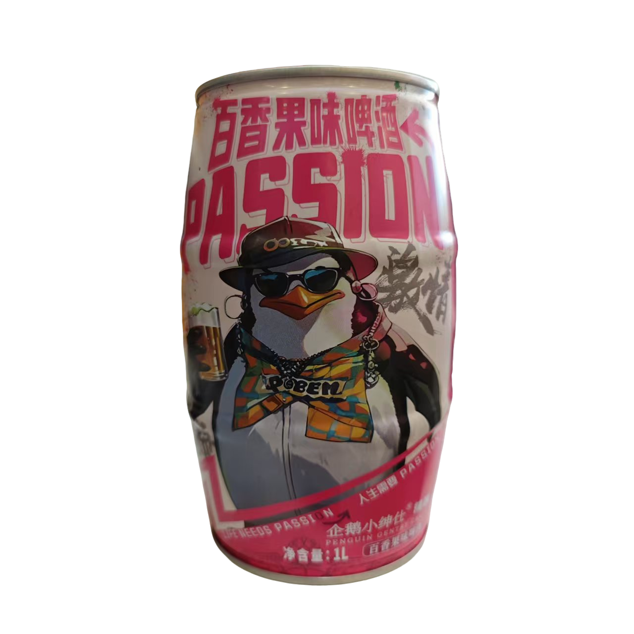企鹅小绅仕精酿百香果味啤酒1L