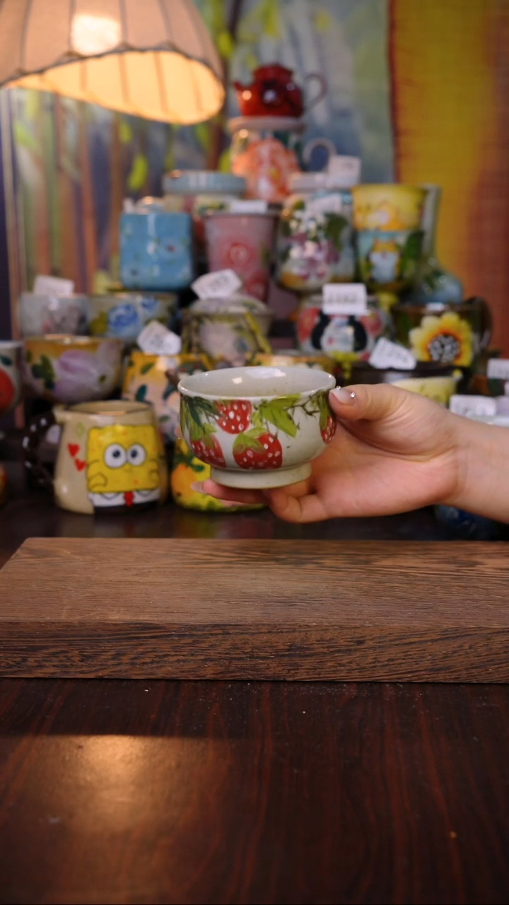 摆件泥垚手作 景德镇手工手绘陶瓷器物