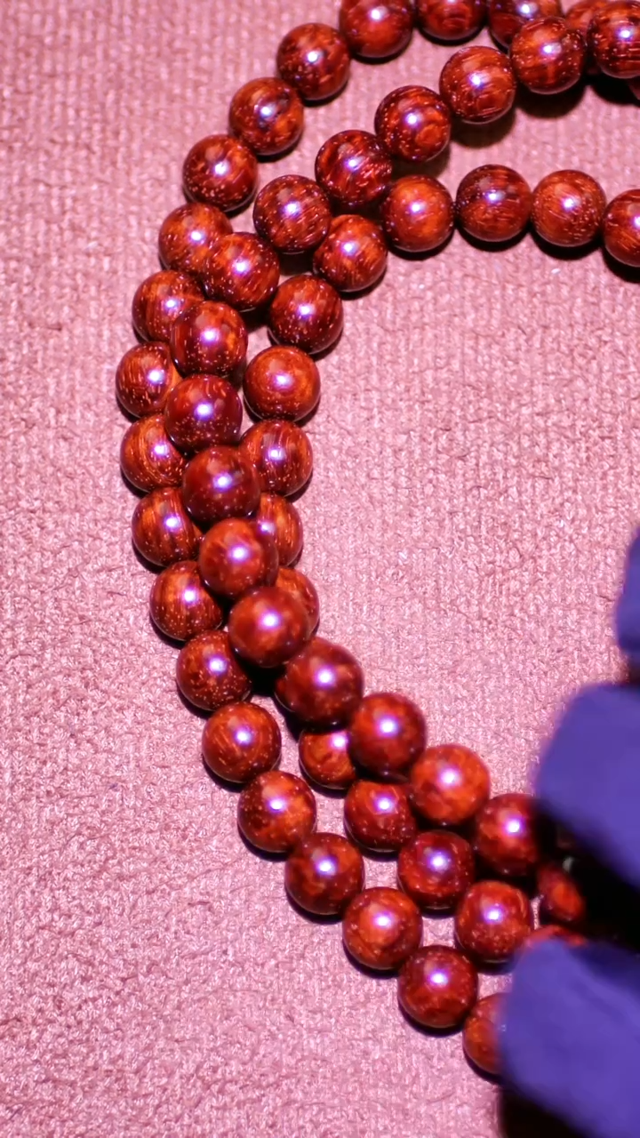 小叶紫檀手串/手链印度小叶紫檀0.8*108手串