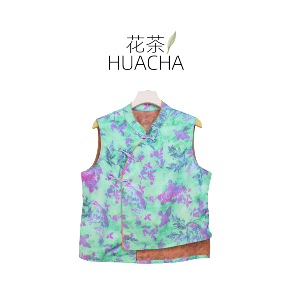 【里沐】夏季新款新中式国风文艺气质返潮复古国潮文化女士马夹