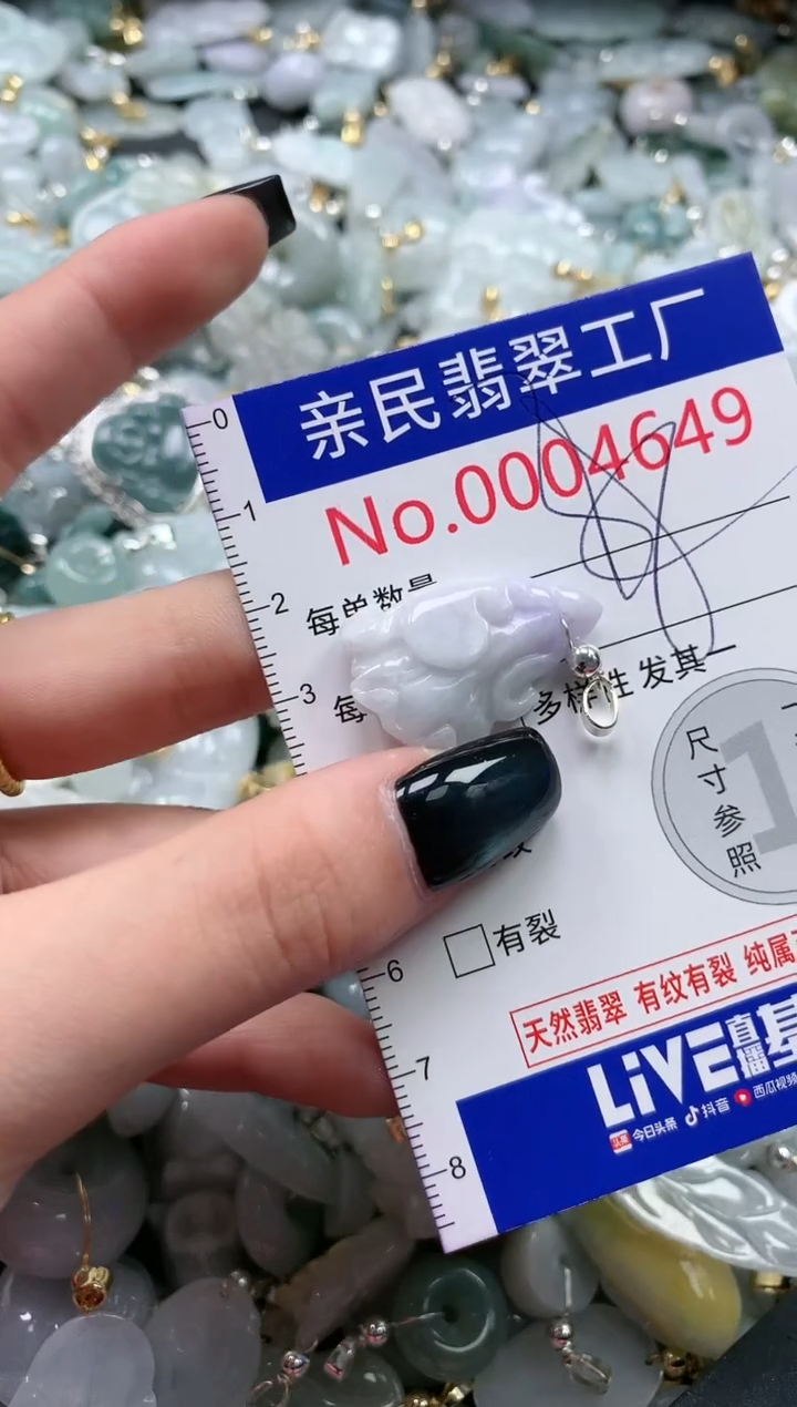 翡翠未镶嵌吊坠(不含链)4649