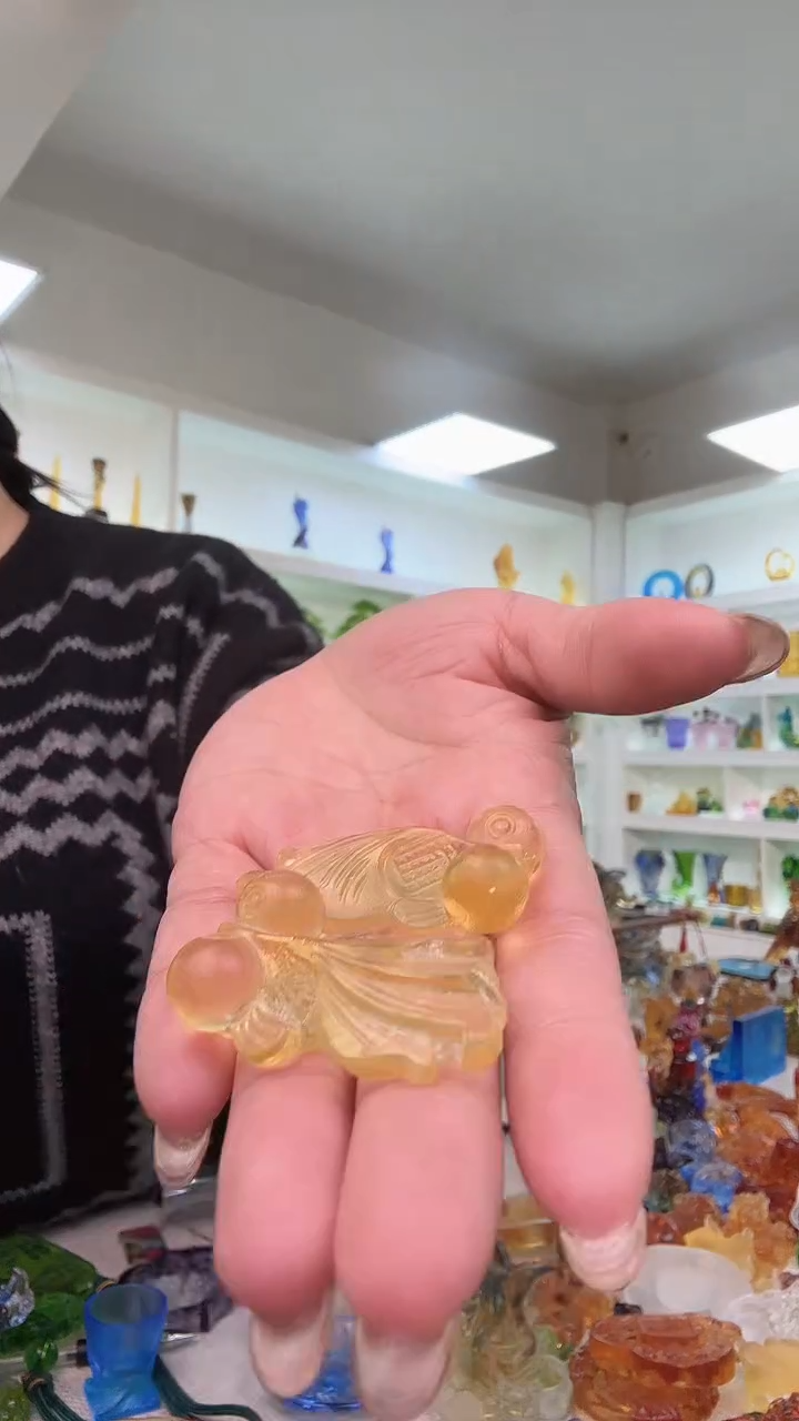 手工艺品琉璃小金鱼2个