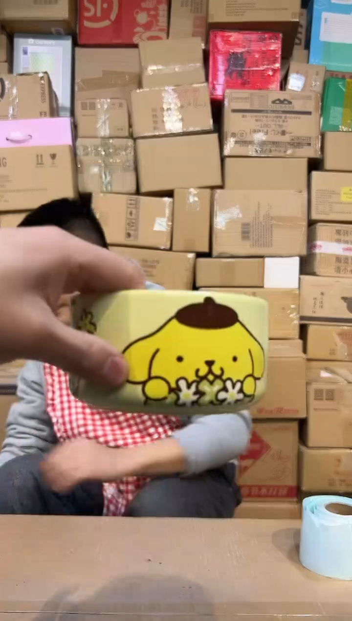 【闪购商品】杯陶瓷碗布丁狗碗