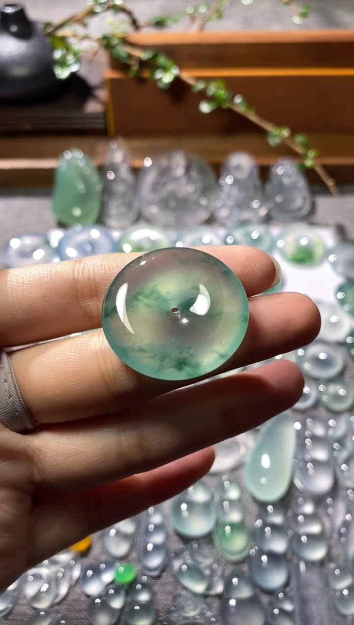 吊坠(不含链)未镶嵌翡翠扣子