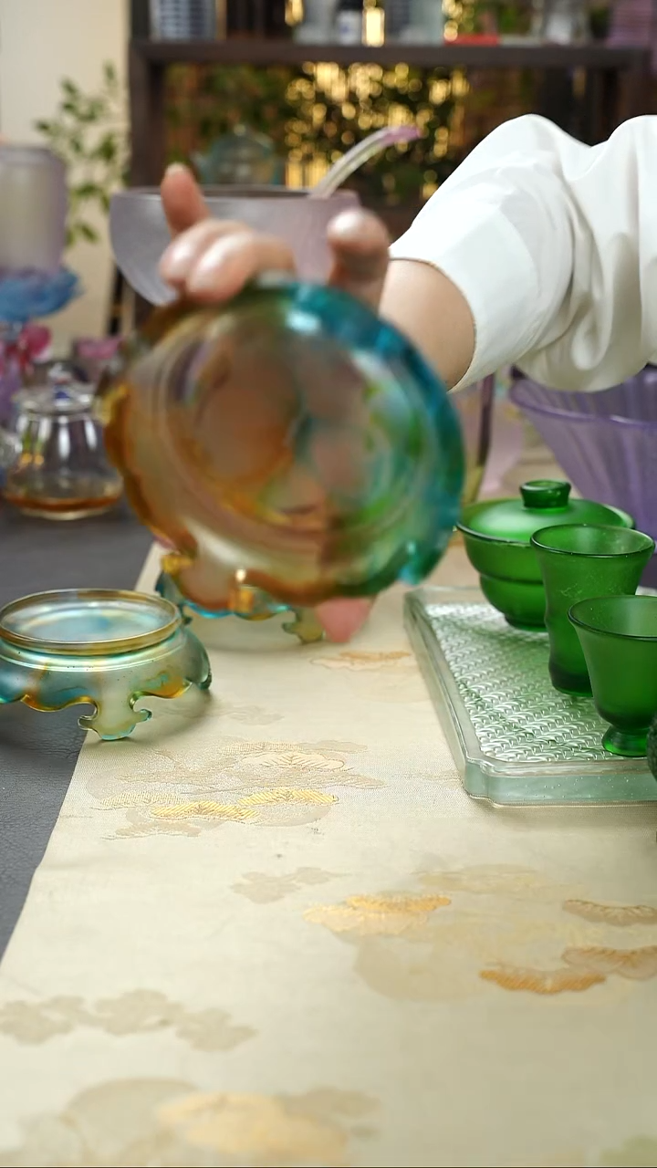 琉璃闪闪购购鼓凳蓝