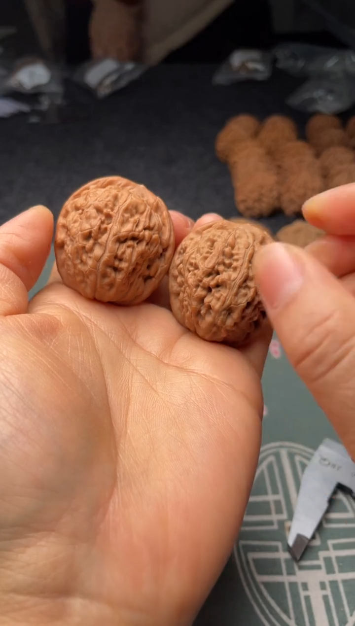 把件文玩核桃w50  莲花   37尺