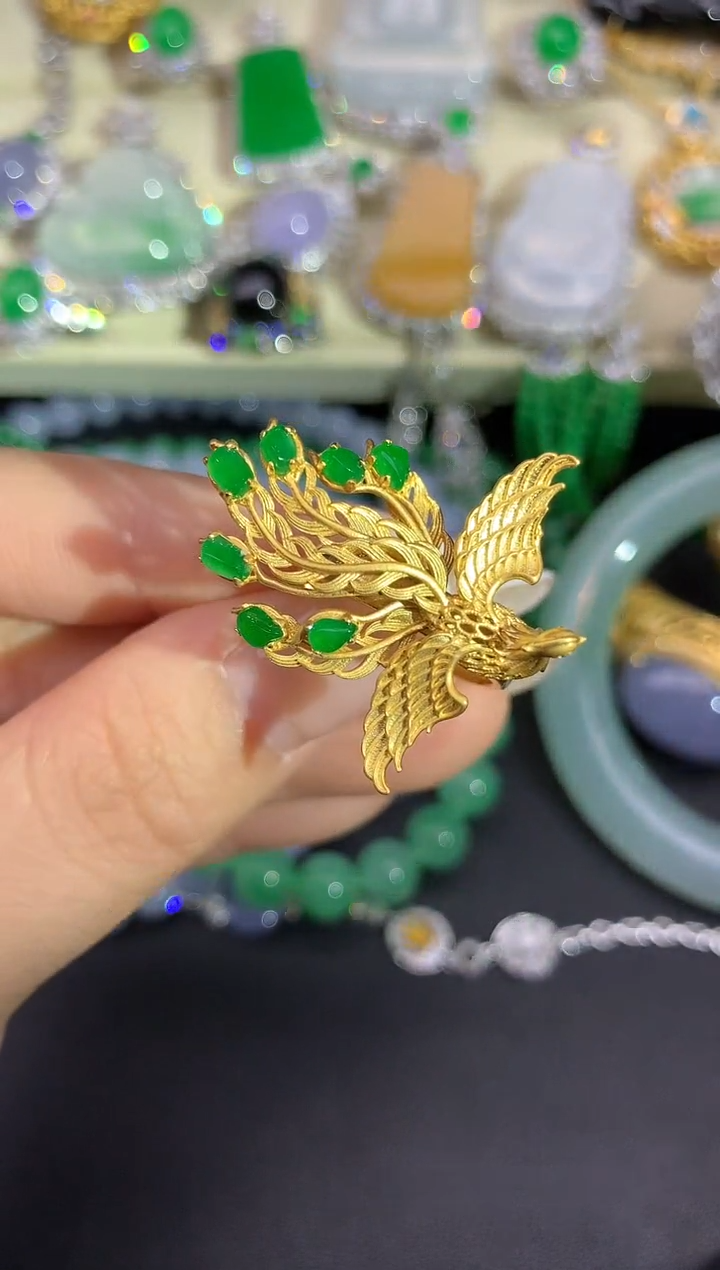 18K金镶嵌戒指翡翠231-七夕珠宝季