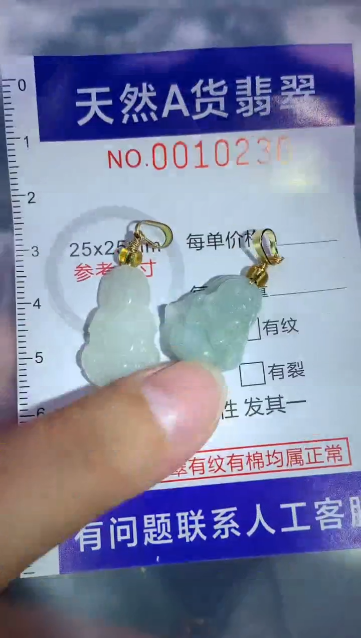 吊坠(赠链)未镶嵌翡翠1