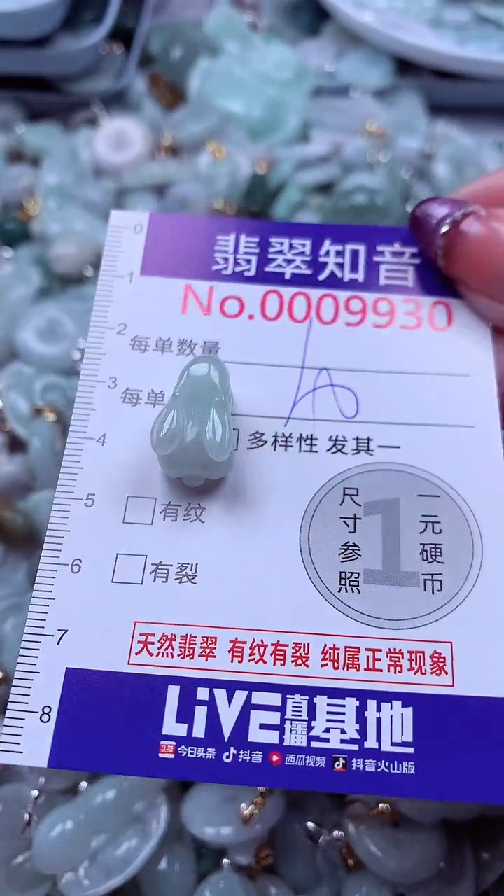 翡翠未镶嵌吊坠(不含链)9930