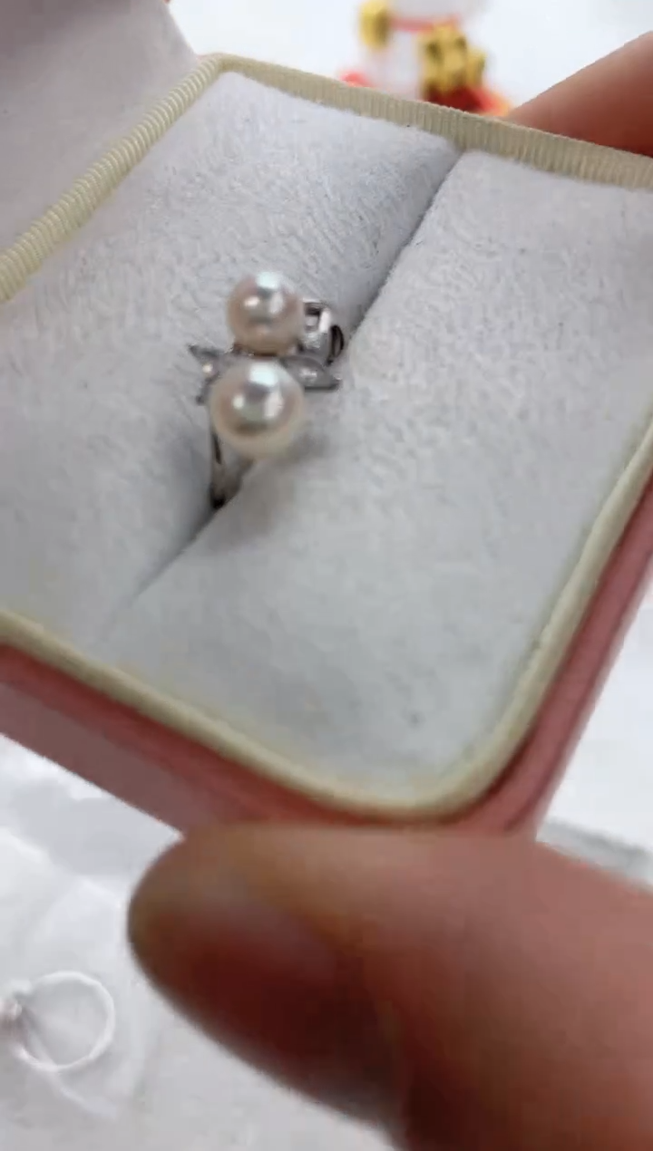 【闪购商品】海水珍珠戒指银S925镶嵌海水珍珠戒指