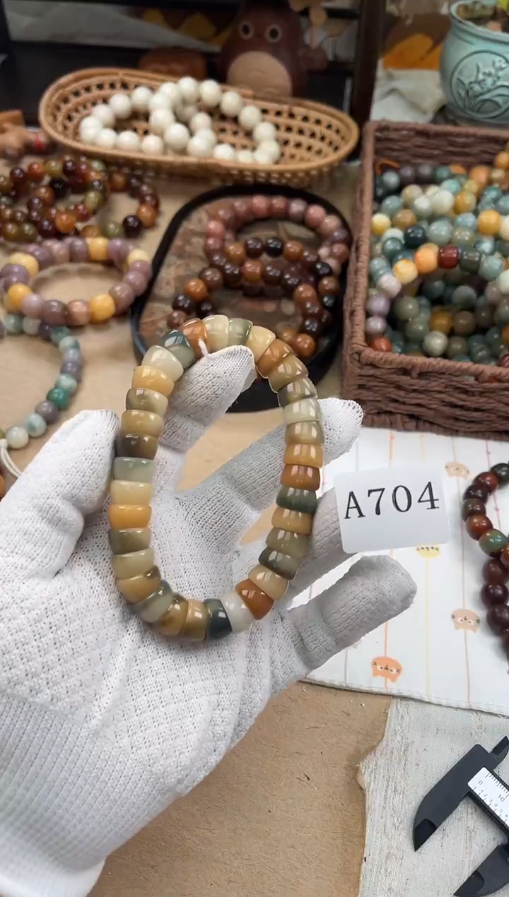 手串菩提根/象牙果a704 卡13 水磨碗肠